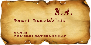 Monori Anasztázia névjegykártya